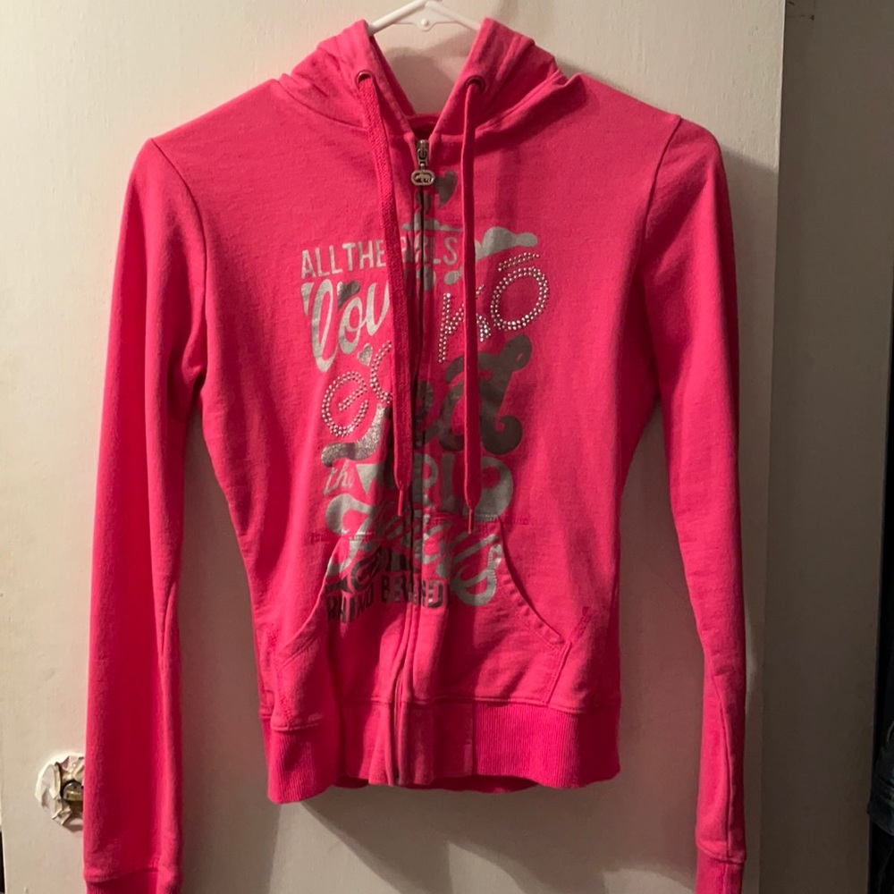 Vintage Ecko Red Pink Zip-up Hoodie